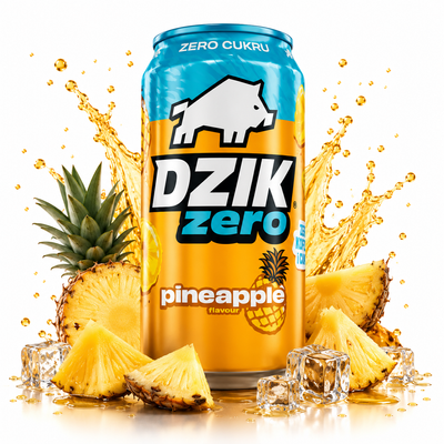 WK DZIK zero white zero kofeiny i cukru ANANAS 330 ml