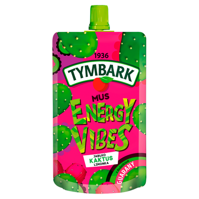 Tymbark Energy Vibes Mus jabłko kaktus limonka 200 g