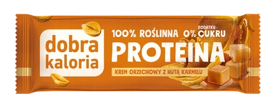 Dobra Kaloria baton proteinowy krem orzechowy z nutą karmelu 42g