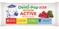 Denti-Pop uczeń lizak BEZ CUKRU na koncentrację POZIOMKA 1 sztuka