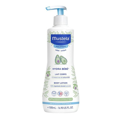 Mustela HYDRA BÉBÉ mleczko do ciała z organicznym awokado 500 ml