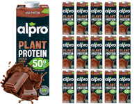 Alpro Napój sojowy o smaku czekoladowym proteinowy wysokobiałkowy ZESTAW 16 x 1 L