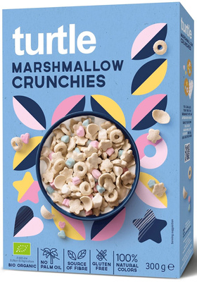 Turtle chrupki zbożowe z piankami marshmallow bezglutenowe BIO 300 g