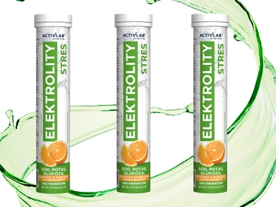 ActivLab Elektrolity Stres NAWODNIENIE smak pomarańczowy ZESTAW 3 x 20 tabletek musujących