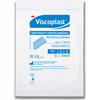 Viscoplast Kompresy jałowe 5x5cm 1 saszetka 3szt