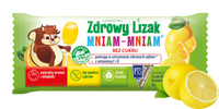 Zdrowy lizak dla dzieci mniam mniam z witaminami smak cytrynowy ŁEZKA 1 sztuka