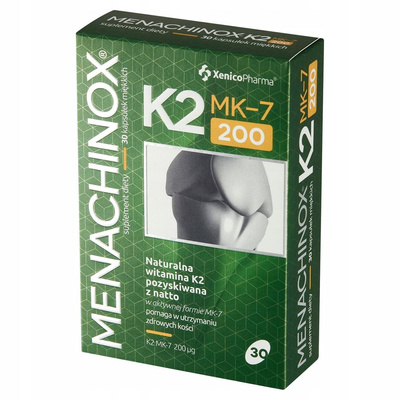 Xenico Menachinox K2 200 KREW ODPORNOŚĆ KOŚCI KRZEPNIĘCIE KRWI 30 kapsułek