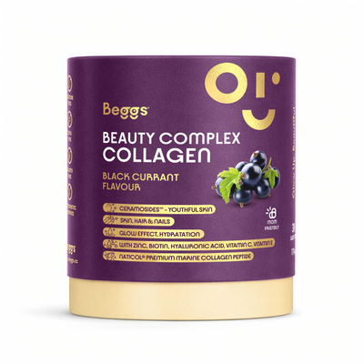 Beggs Beauty and Glow Collagen kolagen o smaku czarnej porzeczki 30 saszetek