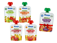 Humana Organic Musy deserki różne smaki ZESTAW 4 x 90 g + 1 MUS GRATIS!