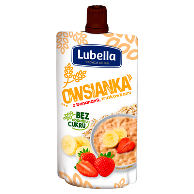 Lubella Owsianka z bananami truskawkami 100 g