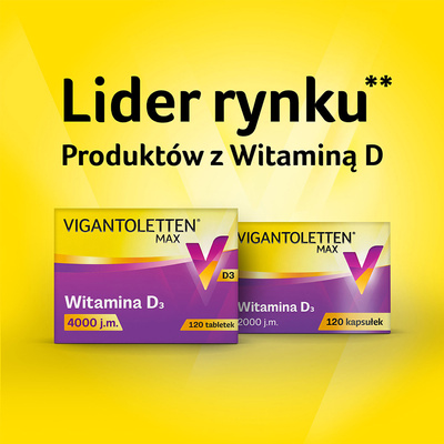Vigantoletten Max witamina D3 2000 j.m.120 kapsułek
