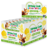 Zdrowy lizak dla dzieci mniam mniam z witaminami smak cytrynowy ŁEZKA 40 sztuk