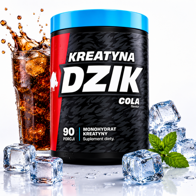 WK DZIK monohydrat kreatyny smak COLA WYDOLNOŚĆ FIZYCZNA 369 g