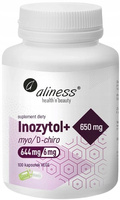 Aliness Inozytol 650 mg STRES PŁODNOŚĆ NASTRÓJ 100 kapsułek