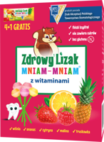 Zdrowy Lizak MNIAM-MNIAM z witaminami 4szt + 1 GRATIS