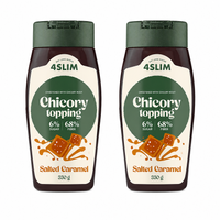 4Slim Słodzik z cykorii niskowęglowodanowy topping słony karmel ZESTAW 2 x 330 g