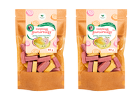 Gumirollsy NATURALNE gumy rozpuszczalne zdrowa guma do żucia ZESTAW 2 x 80 g