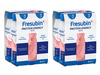 Fresubin® Protein Energy Drink,  smak poziomkowy 8 x 200ml. Żywność specjalnego przeznaczenia medycznego. Bogata w białko