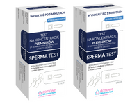 Hydrex test na koncentracje plemników Sperma Test PŁODNOŚĆ MĘŻCZYZN 2 sztuki