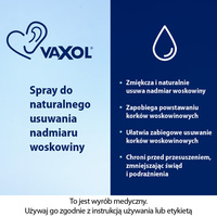 Vaxol spray do usuwania woskowiny usznej10 ml
