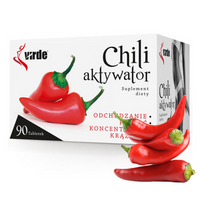 VIRDE Chili aktywator ODCHUDZANIE PAMIĘĆ KONCENTRACJA ZESTAW 3 x 90 tabletek