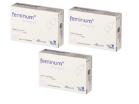 Feminum Pregna Globulki dopochwowe PŁODNOŚĆ  ZESTAW 3 x 3 sztuki