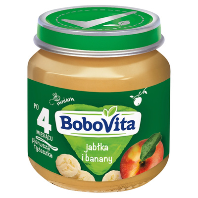 BoboVita Jabłka i banany po 4 miesiącu 125 g