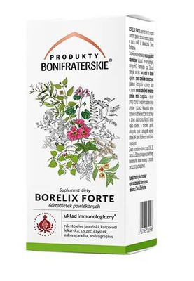 Produkty Bonifraterskie Borelix Forte 60 tabletek naturalne wsparcie odporności