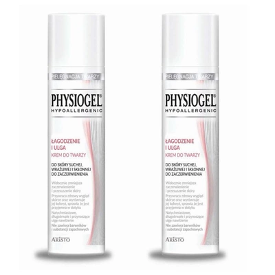 Physiogel Łagodzenie i Ulga Krem do twarzy ZESTAW 2 x 40ml