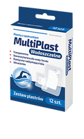 Multiplast Wodoszczelne plastry z opatrunkiem oddychające 12 sztuk
