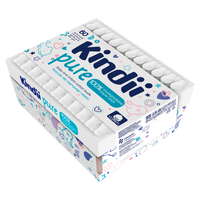 Kindii Pure Patyczki dla niemowląt i dzieci ZESTAW 10 x 60 sztuk
