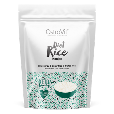 OstroVit Diet Rice Konjac 400g dietetyczny ryż dla wegan i wegetarian