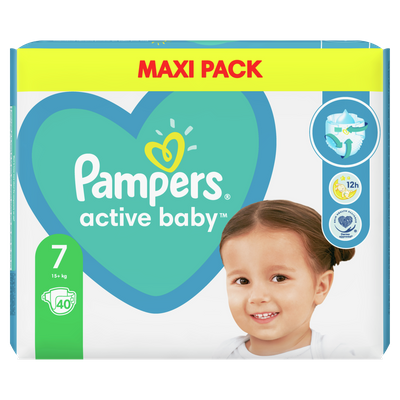 Pieluchy Pampers ACTIVE 7 40szt 15+ kg