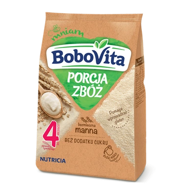 BoboVita Porcja Zbóż Kaszka bezmleczna manna 170g