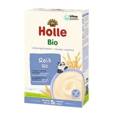 HOLLE Kaszka bezmleczna pełnoziarnista ryżowa BIO 250 g