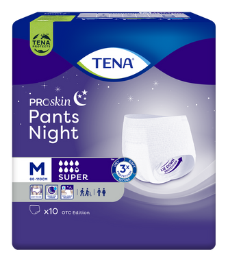 TENA Pants ProSkin Super Night M Majtki chłonne 10szt.