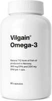 Vilgain Omega 3 ⁠naturalna forma trójglicerydów 500 mg wspomaganie wzroku, mózgu i zdrowia serca 60 kapsułek