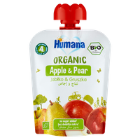 Humana Organic Mus jabłko & gruszka po 4. miesiącu 90 g