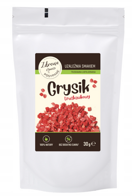 Zdrowo Posypane grysik truskawki liofilizowane 30 g