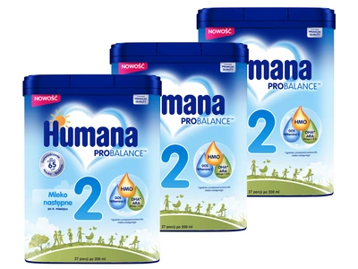 Humana ProBalance 2 Mleko następne po 6. miesiącu ZESTAW 3 x 750 g