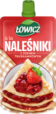 Łowicz Deser a'la naleśniki z dżemem RÓŻNE SMAKI ZESTAW 4 x 170 g