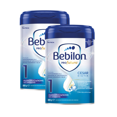 Bebilon PROfutura CESARBIOTIK 1 mleko początkowe od urodzenia dla dzieci urodzonych przez cesarskie cięcie ZESTAW 2 x 800 g
