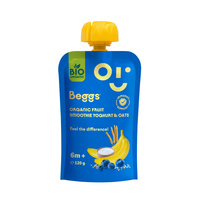 Beggs BIO mu smoothie z owocem, jogurtem i płatkami owsianymi od 6 miesiąca 120 g