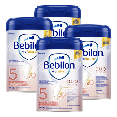 Bebilon PROfutura DUOBIOTIK 5 odżywcza formuła na bazie mleka po 3. roku życia ZESTAW 4 x 800 g