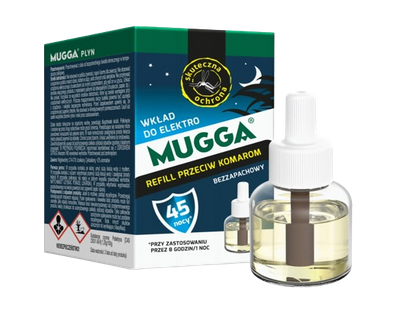 Mugga zapas do urządzenia na komary 45 nocy skuteczna ochrona 35 ml
