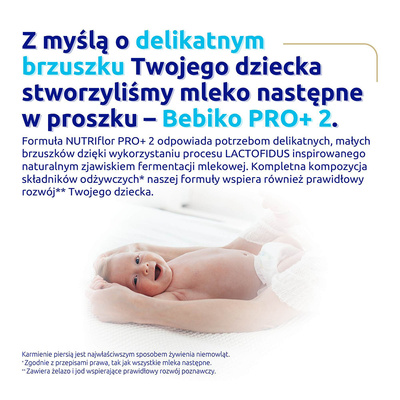 Bebiko Pro+ 2 Mleko następne dla niemowląt powyżej 6. miesiąca życia 700 g