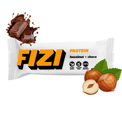 Fizi baton proteinowy czekolada + orzechy laskowe BEZ CUKRU 45 g