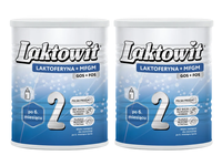 Laktowit 2 LAKTOFERYNA+MFGM mleko następne ZESTAW 2 x 850 g