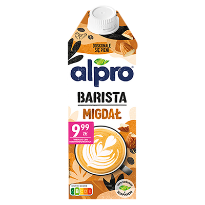 Alpro Barista Napój migdałowy ZESTAW 8 x 750 ml