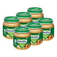 BoboVita deserek jabłka i banany po 4 miesiącu ZESTAW 6 x 125 g